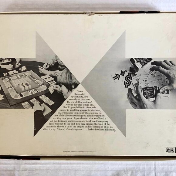 Vintage 1973 Billionaire Board Game Of Global Enterprise W/ Original Box - Picture 12 of 13